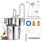 13.6/22/38L Stainless Steel Water Alcohol Distiller with Build-in Thermometer
