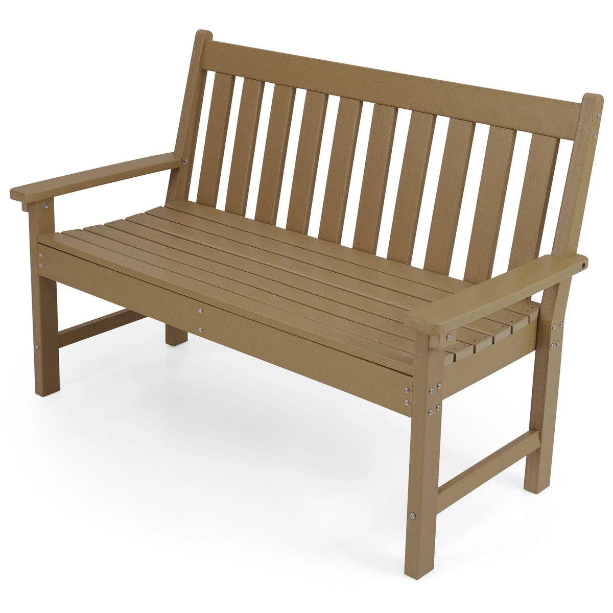 All-Weather HDPE Patio Loveseat Park Bench Chair
