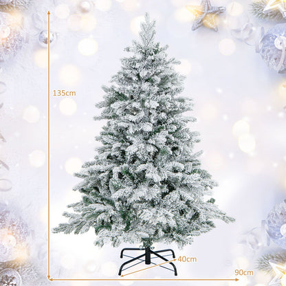 Artificial Xmas Tree Flocked Christmas Tree with Branch Tips