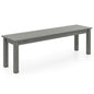 140CM HDPE Outdoor Bench Backless Patio Garden Bench for 2-3 People