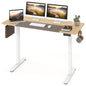 140x60 CM Electric Standing Desk with 3 Memory Heights & LED Panel for Home Office