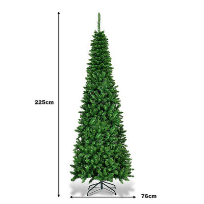 Artificial Pencil Christmas Tree with LED Lights in 3 Sizes