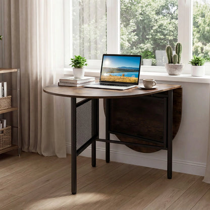 150 CM Folding Dining Table for 6-8 People with Metal Legs