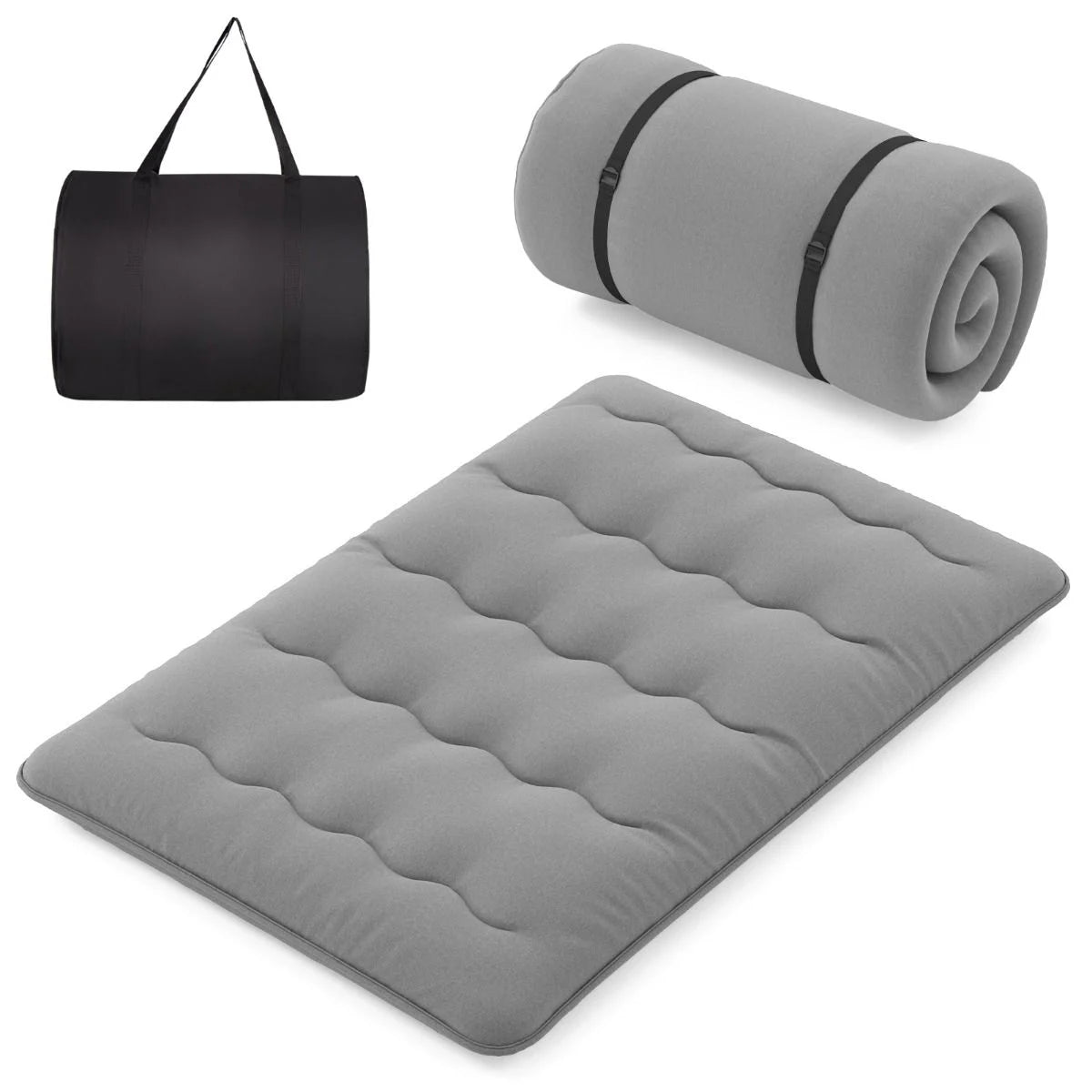 Japanese Floor Mattress with Washable Cover and Carry Bag