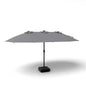 4.4m Double-Sided Parasol, 12 Heavy-Duty Ribs Extra Large Sun Umbrella