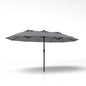 4.4m Double-Sided Parasol, 12 Heavy-Duty Ribs Extra Large Sun Umbrella