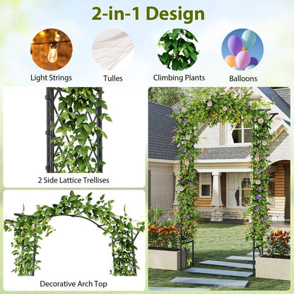 170 x 210 cm Garden Arch Trellis for Climbing Plants