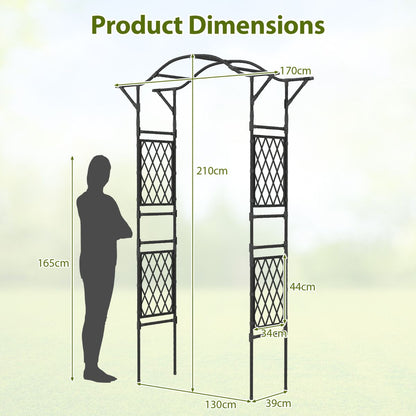 170 x 210 cm Garden Arch Trellis for Climbing Plants