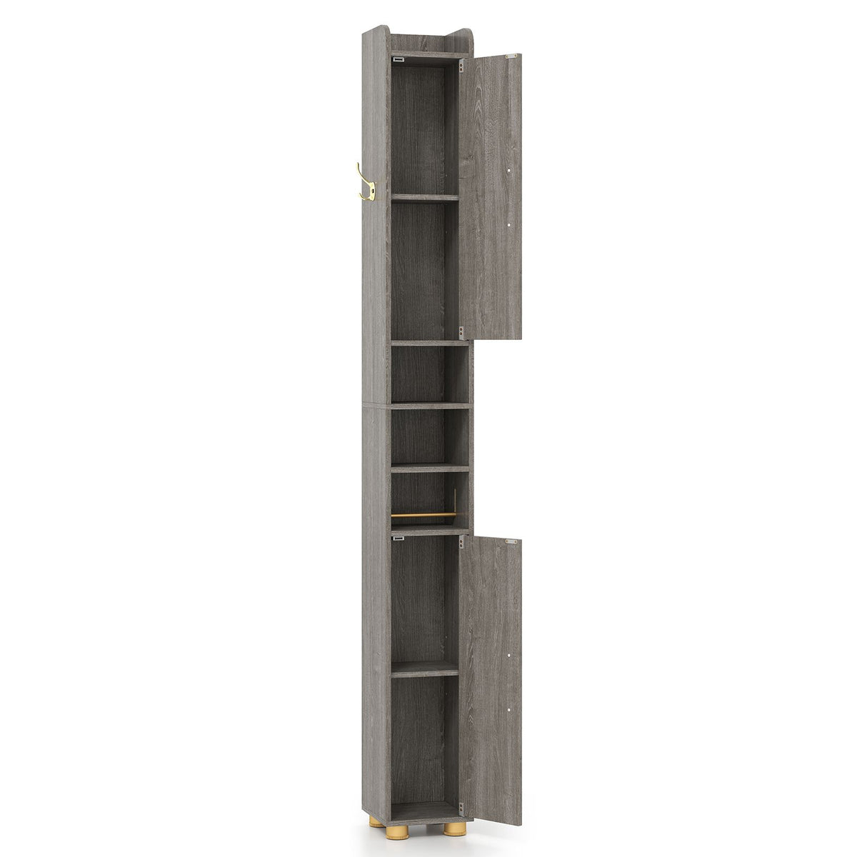 Tall Bathroom Cabinet, Slim Bathroom Storage