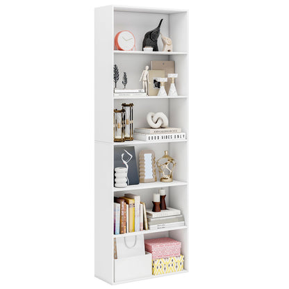 60 x 24 x 178 cm Floor Standing Book Storage Organizer with 2 Anti-tipping Kits