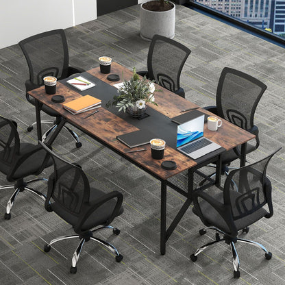 180 CM Conference Table Large Meeting Table for 6-8 People