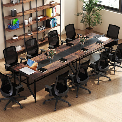 180 CM Conference Table Large Meeting Table for 6-8 People