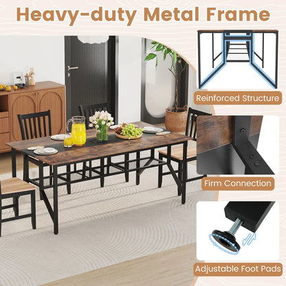 180 CM Conference Table Large Meeting Table for 6-8 People