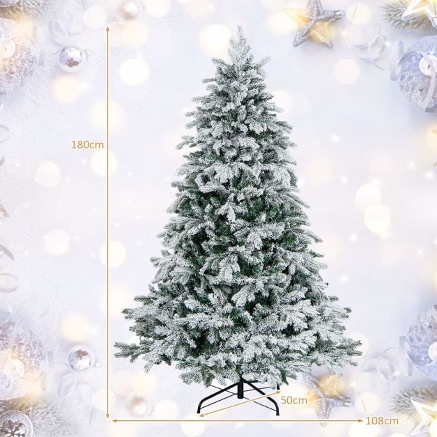 Artificial Xmas Tree Flocked Christmas Tree with Branch Tips