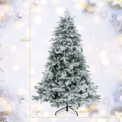 Artificial Xmas Tree Flocked Christmas Tree with Branch Tips