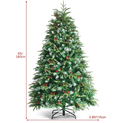 150/180/210 CM Artificial Christmas Tree with LED Lights and Tips