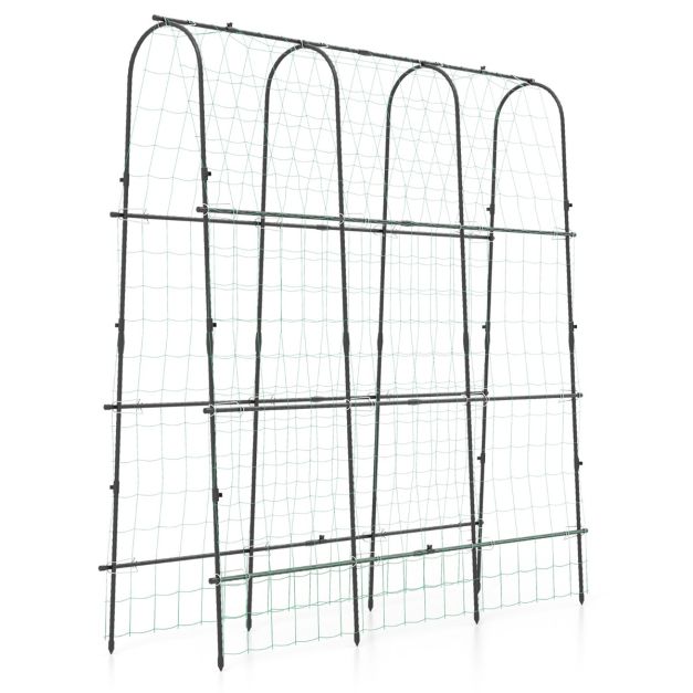 180 x 180 cm U-Shaped Garden Arched Trellis for Climbing Plants