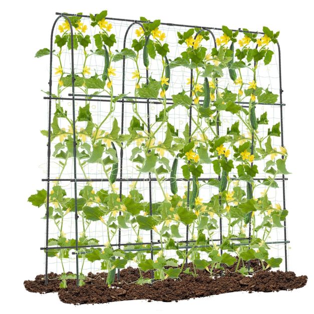 180 x 180 cm U-Shaped Garden Arched Trellis for Climbing Plants