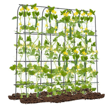 180 x 180 cm U-Shaped Garden Arched Trellis for Climbing Plants