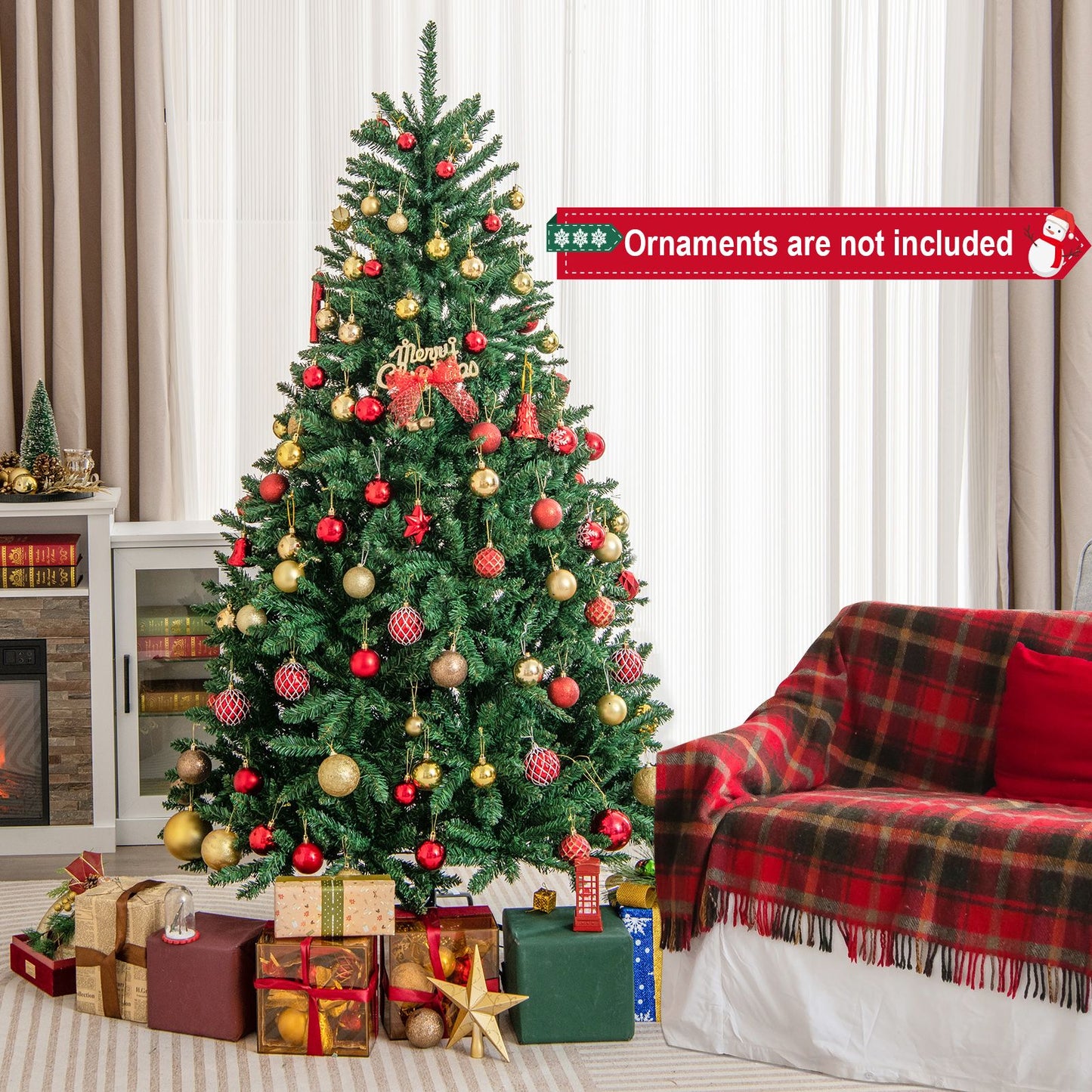 180cm Artificial Christmas Tree with PVC Branch Tips