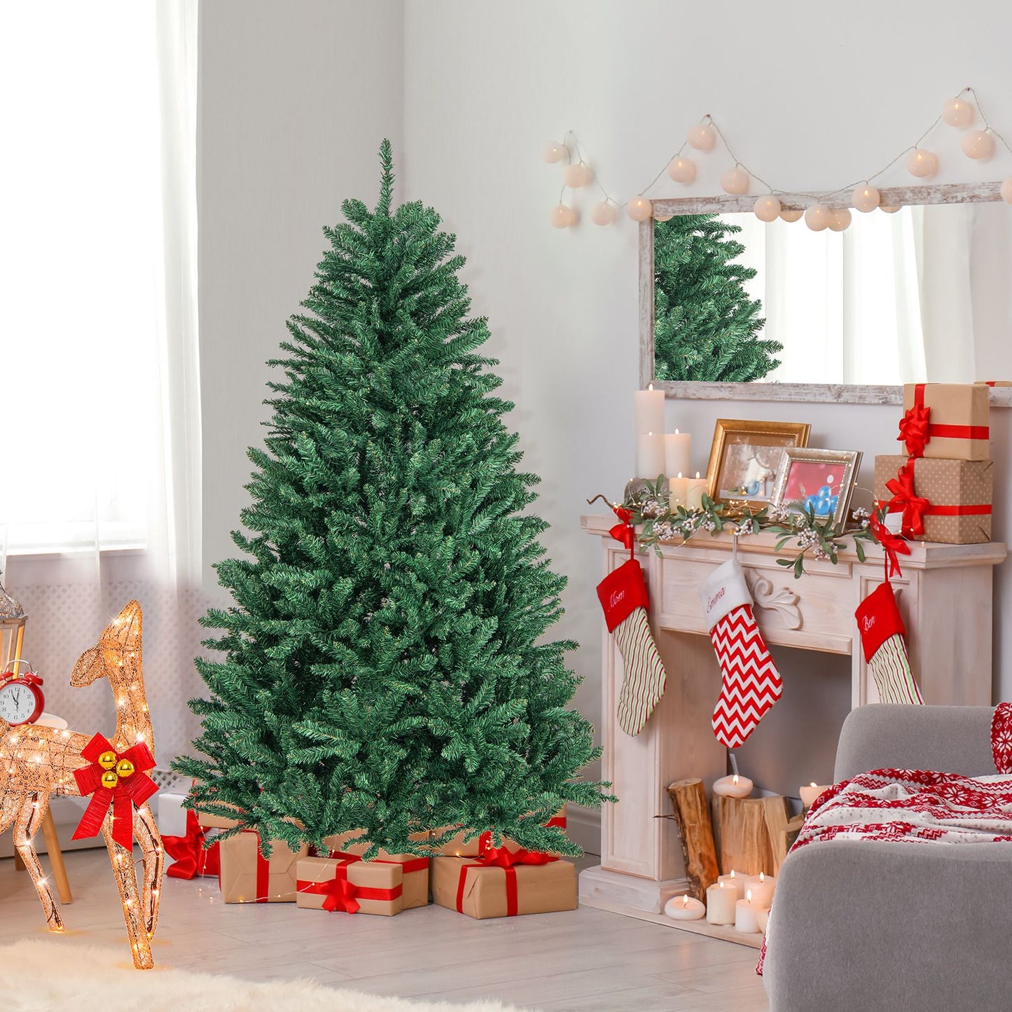 180cm Artificial Christmas Tree with PVC Branch Tips