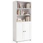 181 CM Tall Bookcase with 3 Shelves and Adjustable Shelf for Home Office