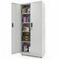 186cm Rolling File Cabinet with Adjustable Shelves and 4 Lockable Wheels for Office