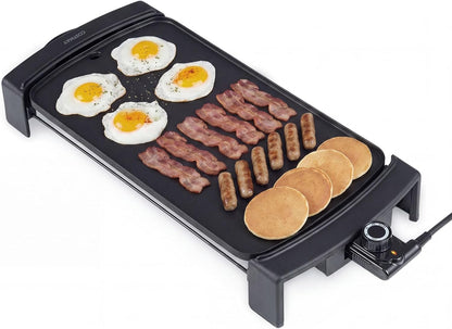 Electric Teppanyaki Grill, 1600W/2150W BBQ Griddle with Nonstick Flat Cooking Surface