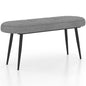 113 cm Ottoman Bench with Sponge Padded Cushion for Entryway Living Room Foyer