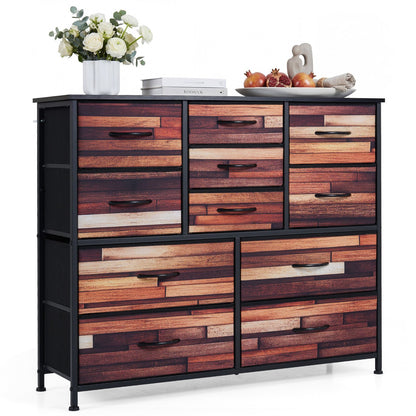 11/14-Drawer Dresser Tall Storage Chest with Metal Frame