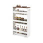 GiantexUK 4-Tier Kitchen Storage Trolley, Slide-Out Utility Rolling Cart with Wheels & Handle