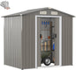 GiantexUK 6x4FT Metal Garden Shed