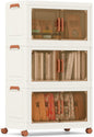 3 or 4 Tier Stackable Storage Bins with Lid & Lockable Wheels