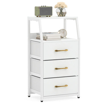 3-Drawer Storage Cabinet Vertical Storage Dresser with Detachable