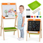 2-in-1 Art Easel for Kids with Magnetic Whiteboard & Blackboard for Ages 3+