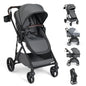 2 in 1 Baby Stroller Convertible High Landscape with Bassinet Mode Reversible Seat