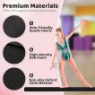 210 CM Folding Balance Beam with Removable Suede Cover and Non-slip Bottom