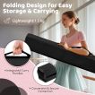 210 CM Folding Balance Beam with Removable Suede Cover and Non-slip Bottom