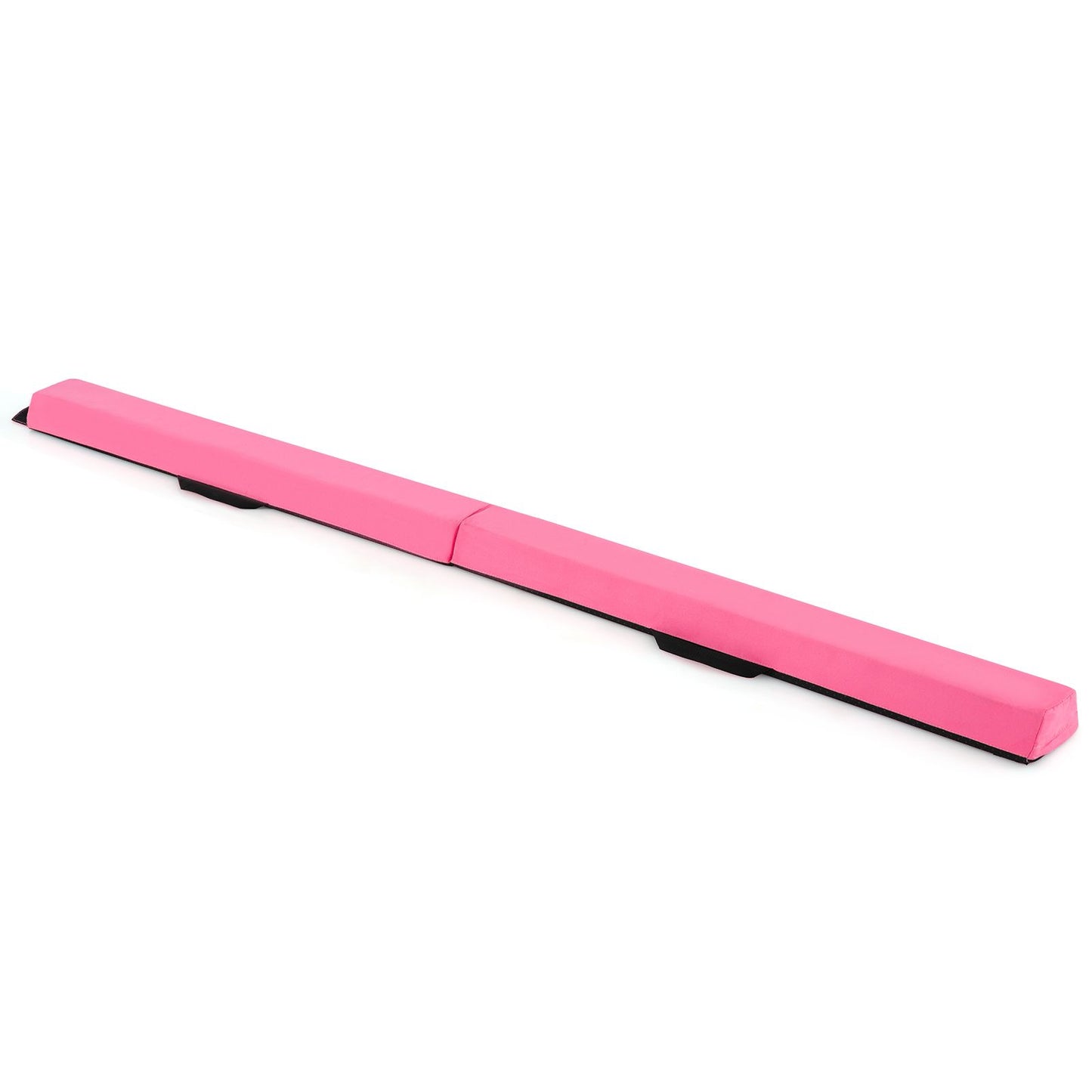 210 CM Folding Balance Beam with Removable Suede Cover and Non-slip Bottom