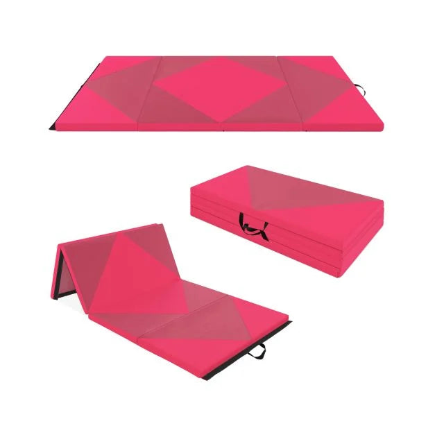 8FT Gymnastics Exercise Mat with High Density 5cm Thick Foam
