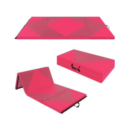 8FT Gymnastics Exercise Mat with High Density 5cm Thick Foam