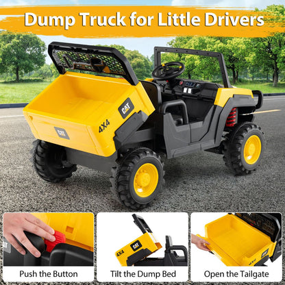 24V Ride On Dump Truck with Remote Control and Music