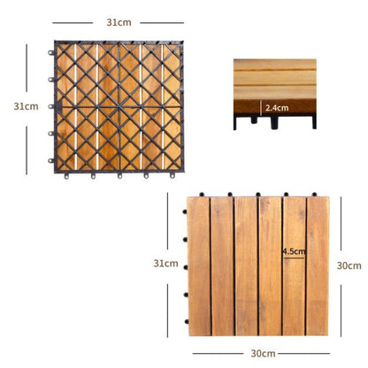 27 PCS Interlocking Patio Deck Tile for Outdoor and Indoor Patio Garden Balcony