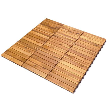 27 PCS Interlocking Patio Deck Tile for Outdoor and Indoor Patio Garden Balcony