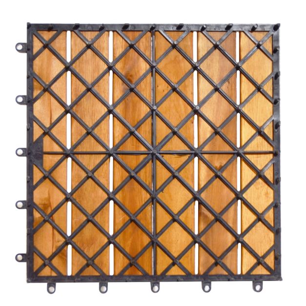 27 PCS Interlocking Patio Deck Tile for Outdoor and Indoor Patio Garden Balcony