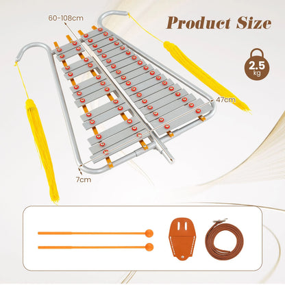 29 Note Bell Lyre for Marching Band with Aluminum Keys