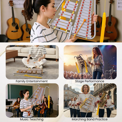 29 Note Bell Lyre for Marching Band with Aluminum Keys