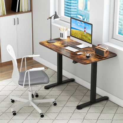 Electric Height Adjustable Standing Desk with Button Controller