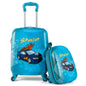 2 Pieces Kid Luggage Set with 4 Spinner Wheels and Telescopic Handle