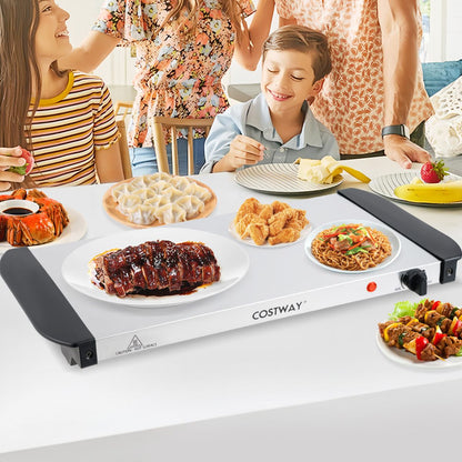 2 in 1 Electric Buffet Server Food Warmer with 3 x 1.4L Removable Trays